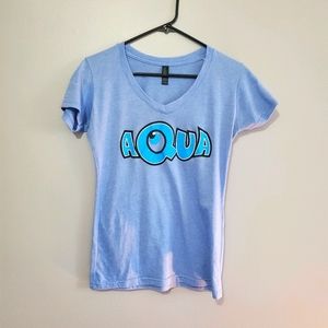 Aqua band tee